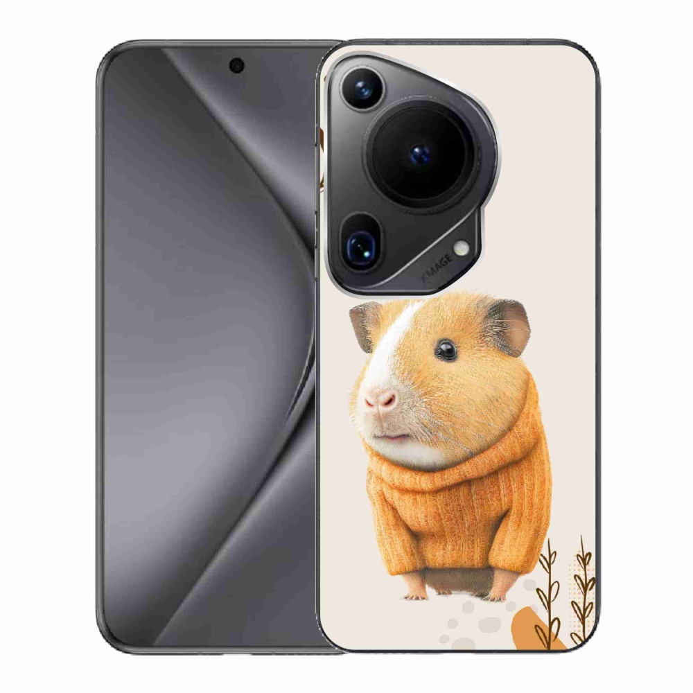 Gelový kryt mmCase na Huawei Pura 70 Ultra - morče ve svetru
