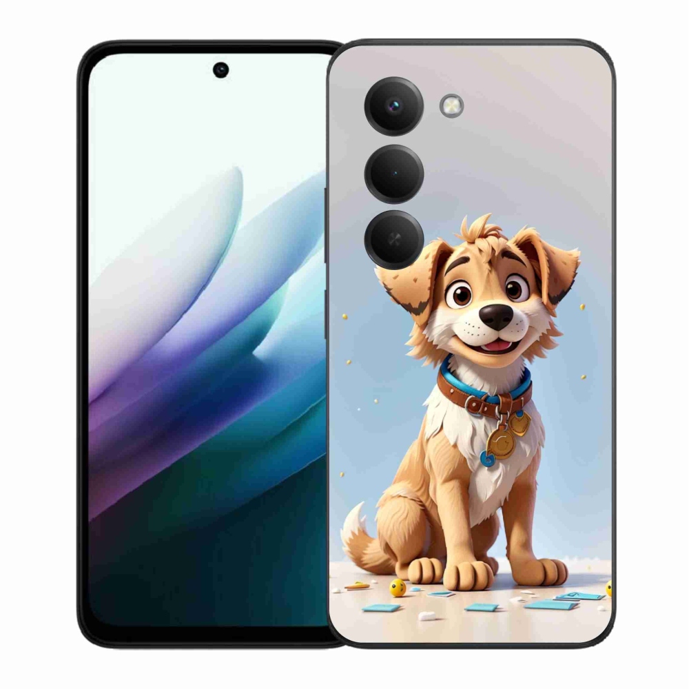 Gelový kryt mmCase na Xiaomi Redmi 15 4G/5G (171mm) - kreslené štěně