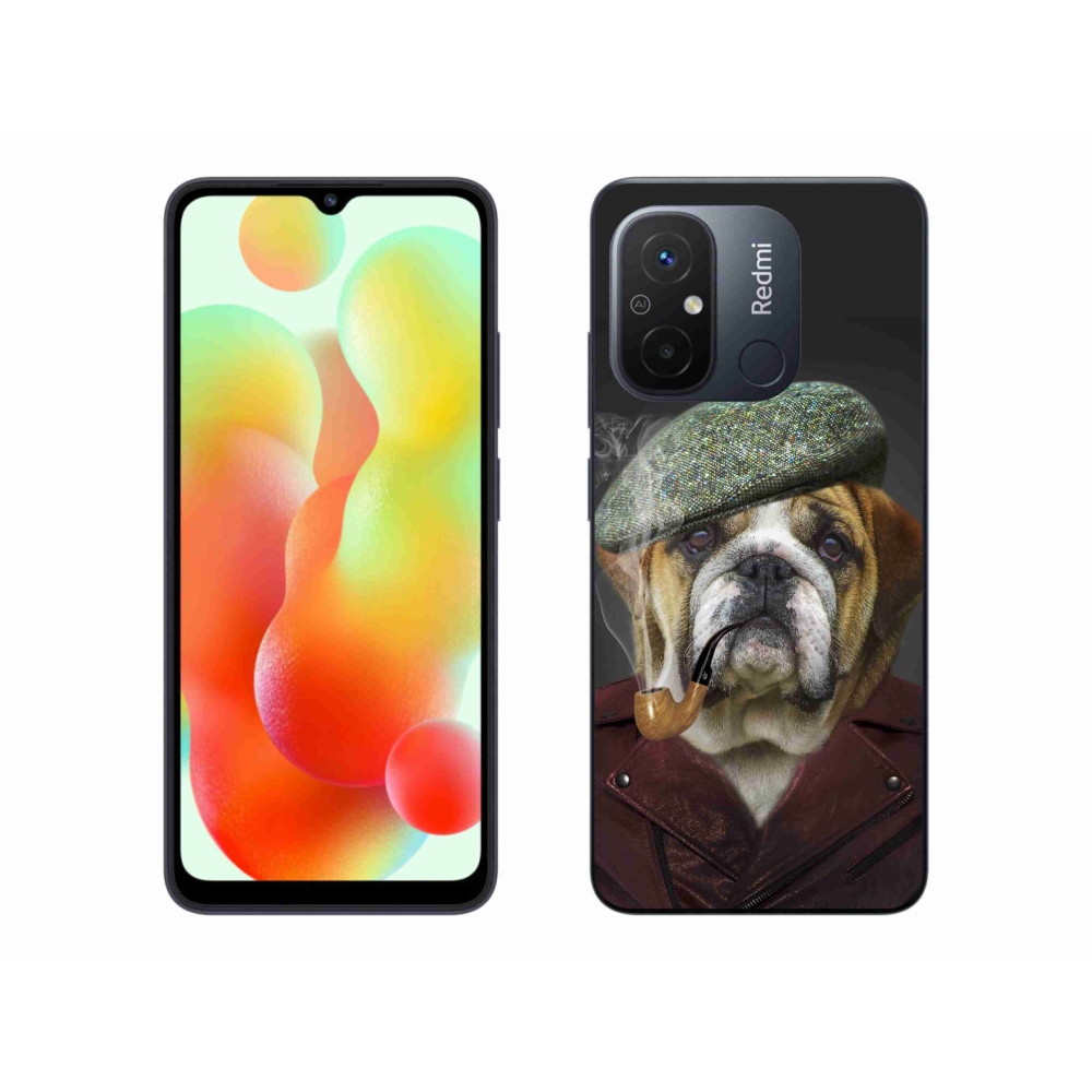 Gelový kryt mmCase na Xiaomi Redmi 12C - pes s fajfkou