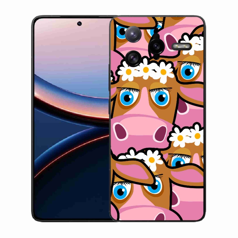 Gelový kryt mmCase na Xiaomi Poco F7 Ultra - kreslené kravičky