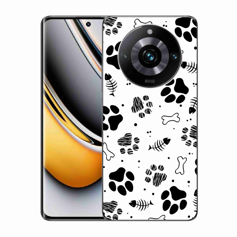 Gelový kryt mmCase na Realme 11 Pro/11 Pro+ - psí tlapky 1
