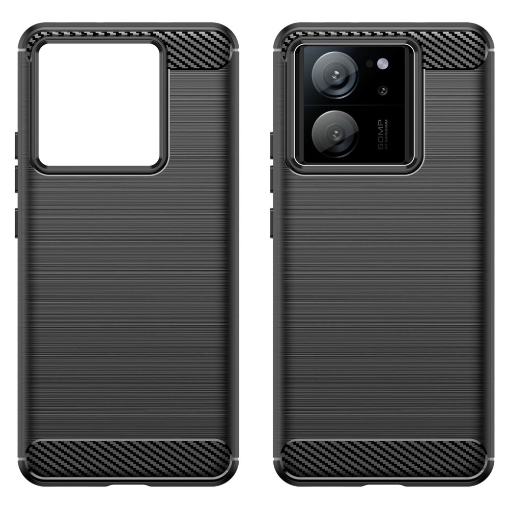 Carbon odolný gelový obal na Xiaomi 13T/13T Pro - černý