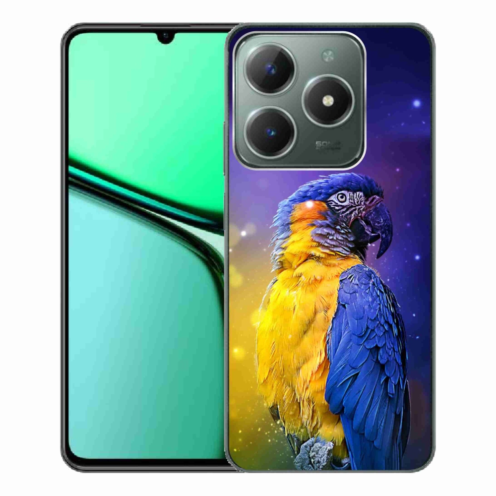 Gelový obal mmCase na Realme C61 - papoušek ara 1