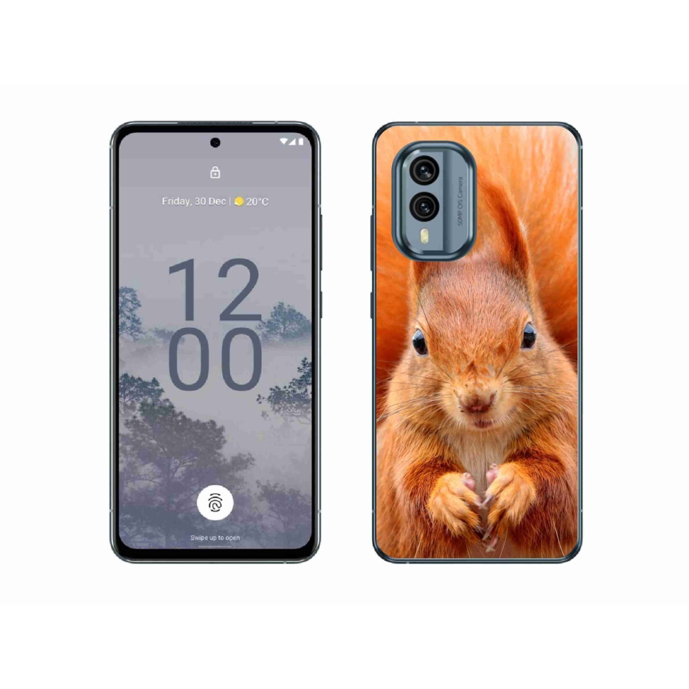 Gelový kryt mmCase na Nokia X30 5G - veverka