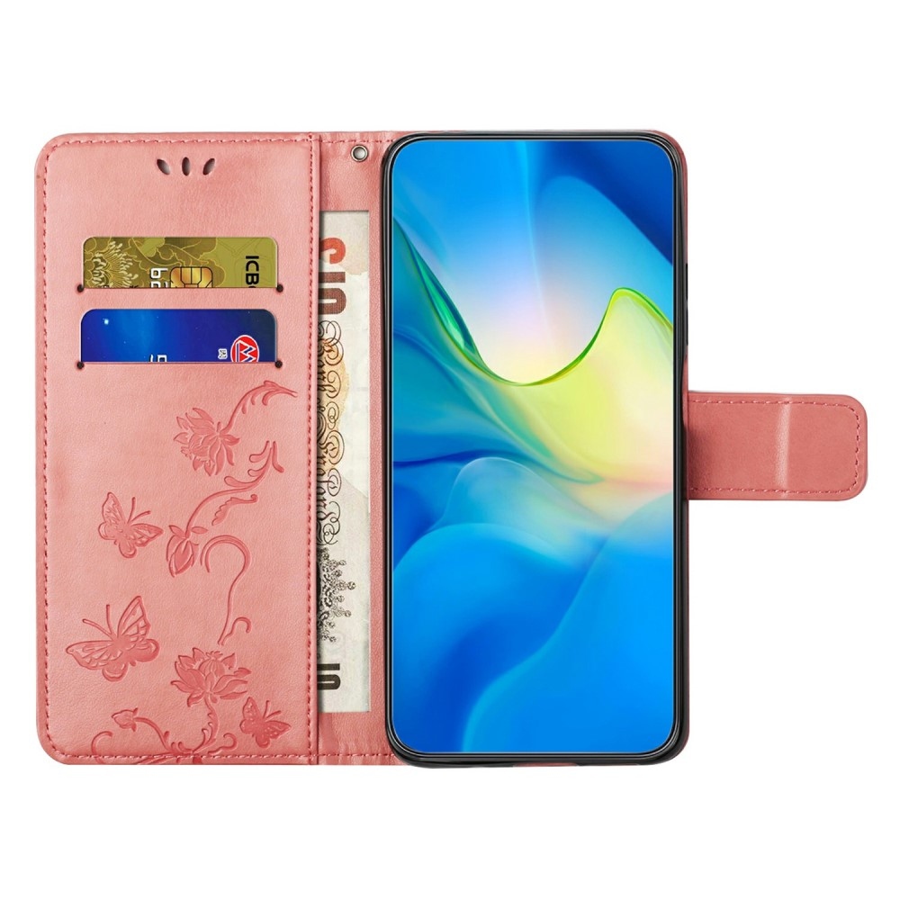 Flower knížkové pouzdro na Samsung Galaxy A26 5G - růžové