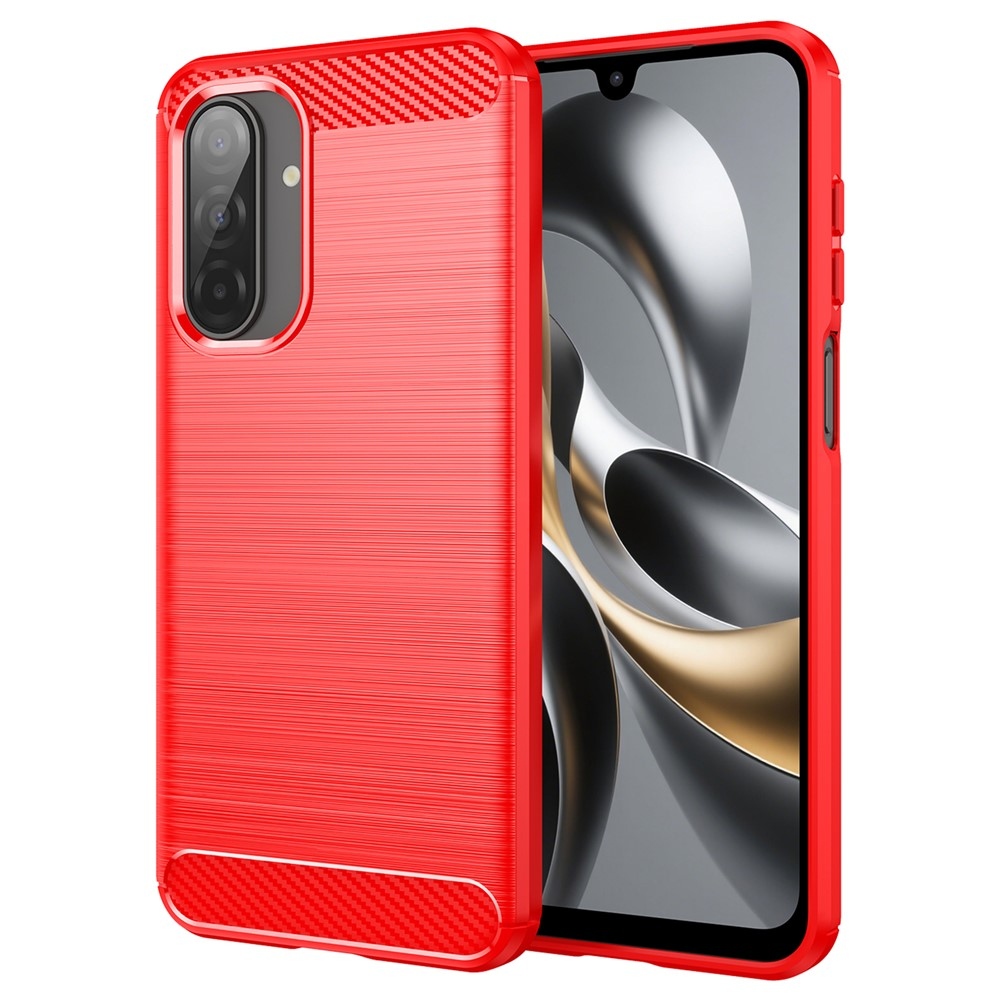 Carbon odolný gelový obal na mobil Samsung Galaxy A17 5G - červený