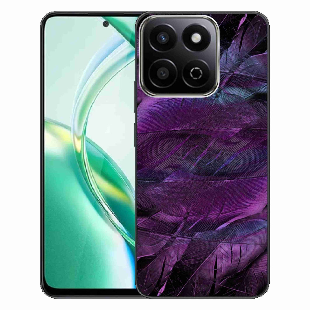 Gelový kryt mmCase na Honor 200 Smart 5G - fialová pírka