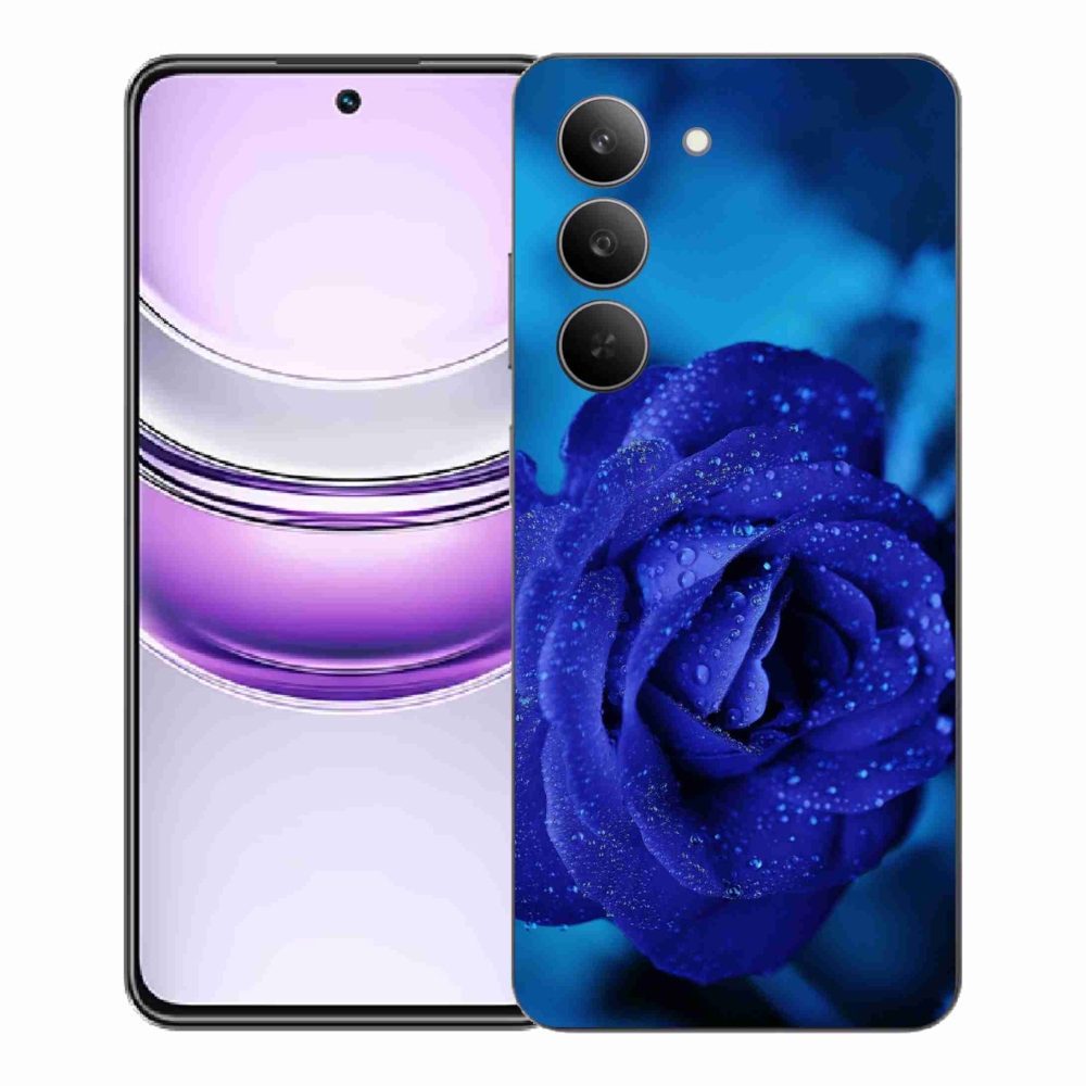 Gelový kryt mmCase na Realme 14x 5G - modrá růže