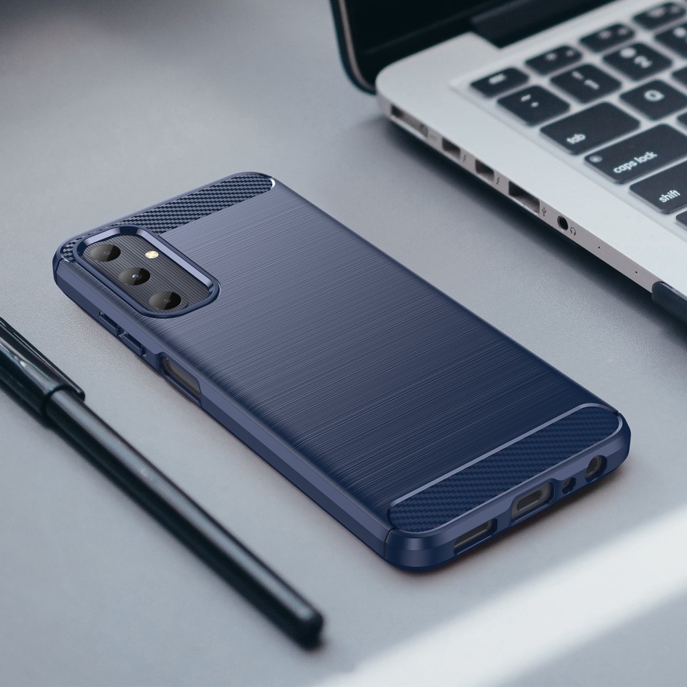 Carbon odolný gelový obal na Samsung Galaxy A05s - modrý