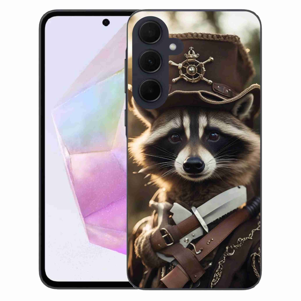 Gelový kryt mmCase na Samsung Galaxy A35 5G - mýval v uniformě