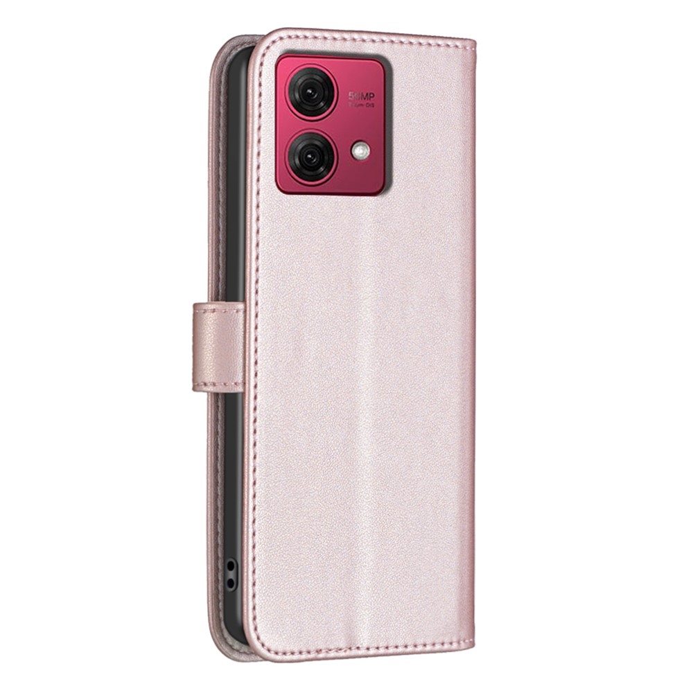 BNF knížkové pouzdro na Motorola Moto G84 5G - růžovozlaté