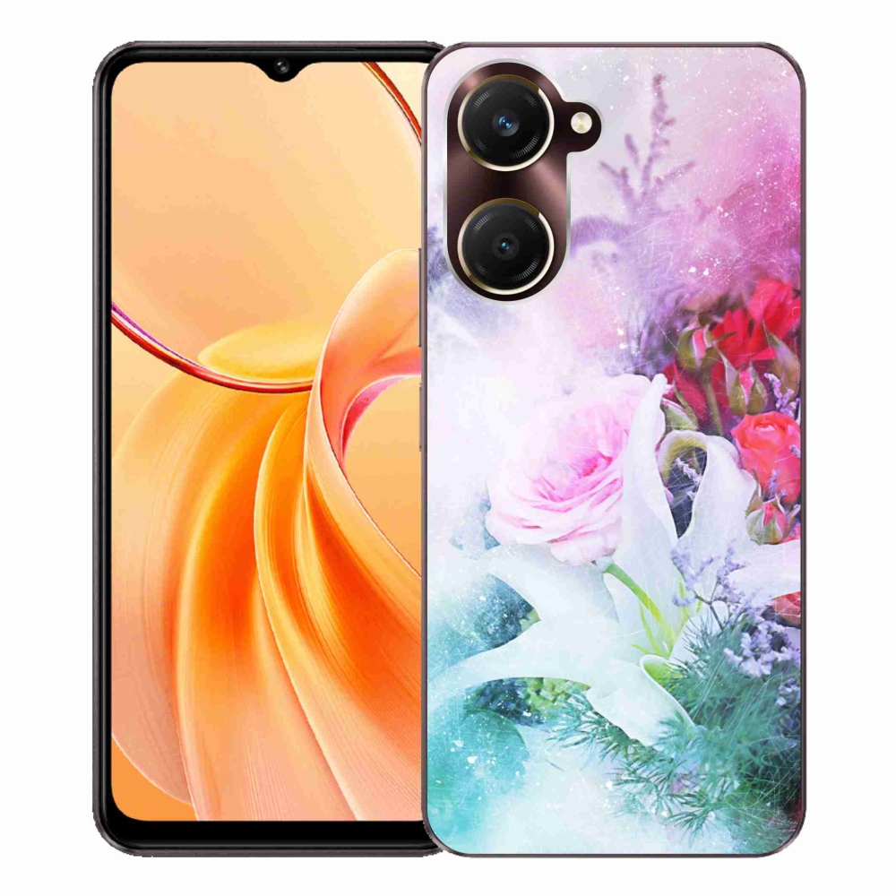 Gelový kryt mmCase na Vivo Y28s 5G - květiny 4