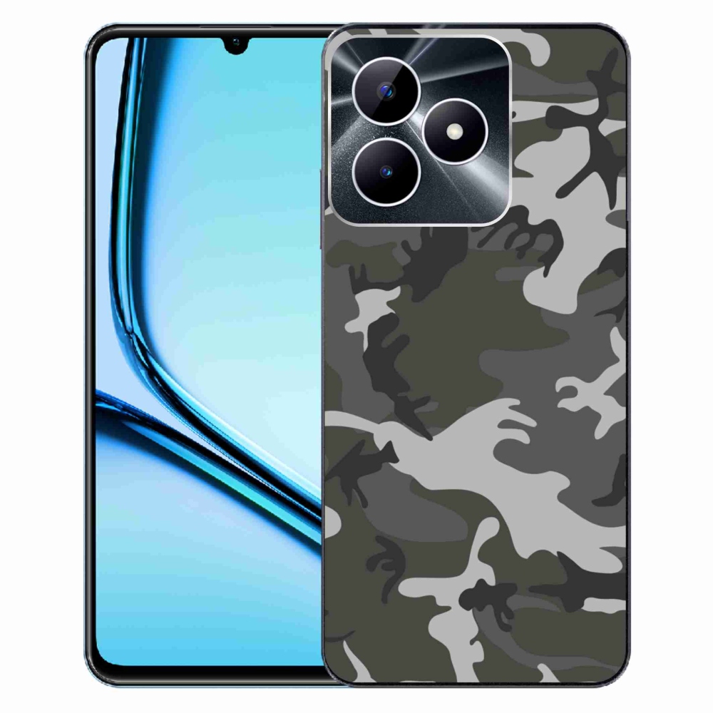 Gelový kryt mmCase na Realme Note 50 - maskáčový vzor