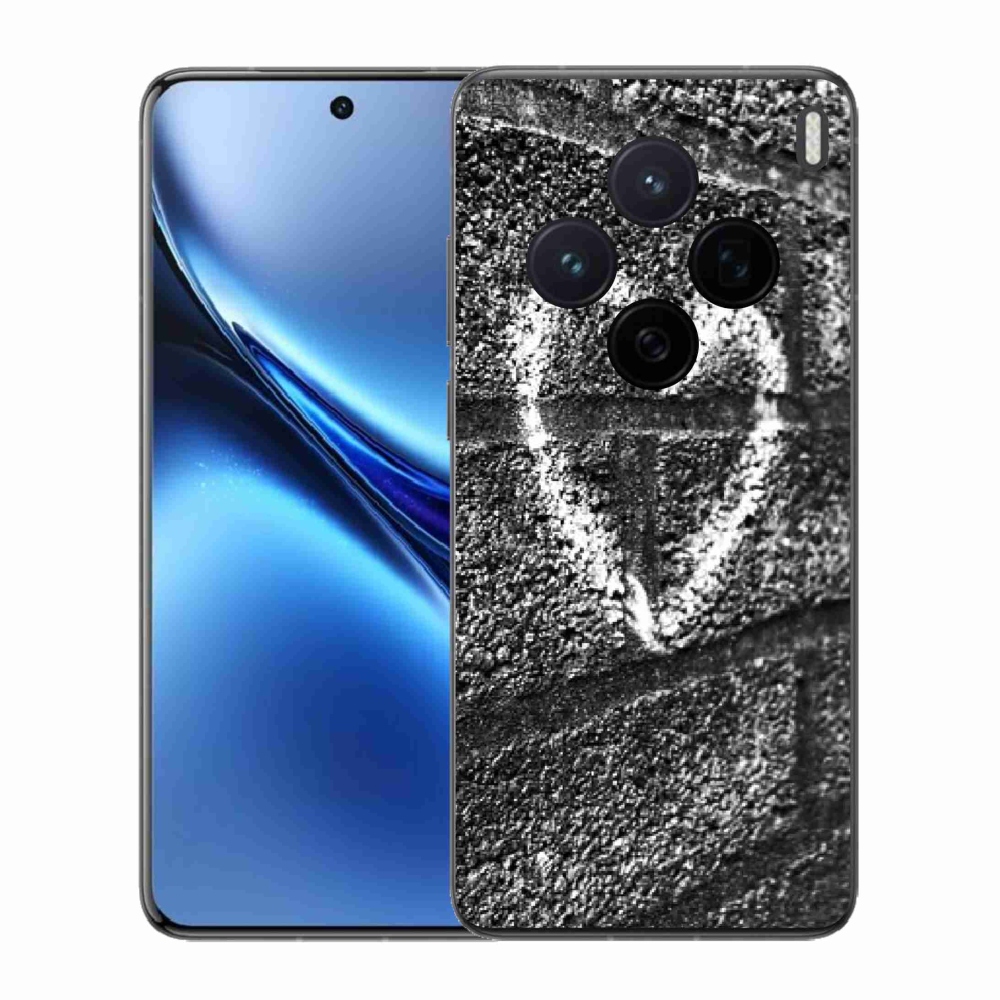 Gelový kryt mmCase na Vivo X200 5G - srdce na zdi