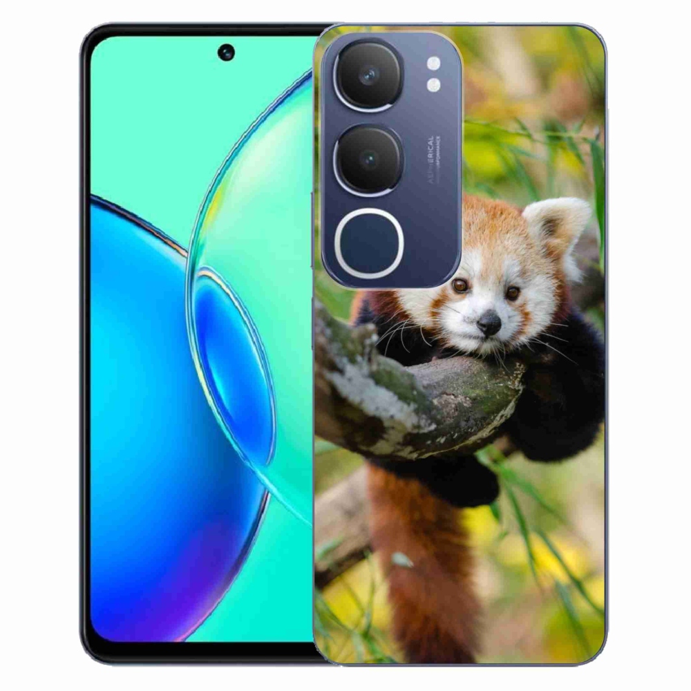 Gelový kryt mmCase na Vivo Y19s - panda červená