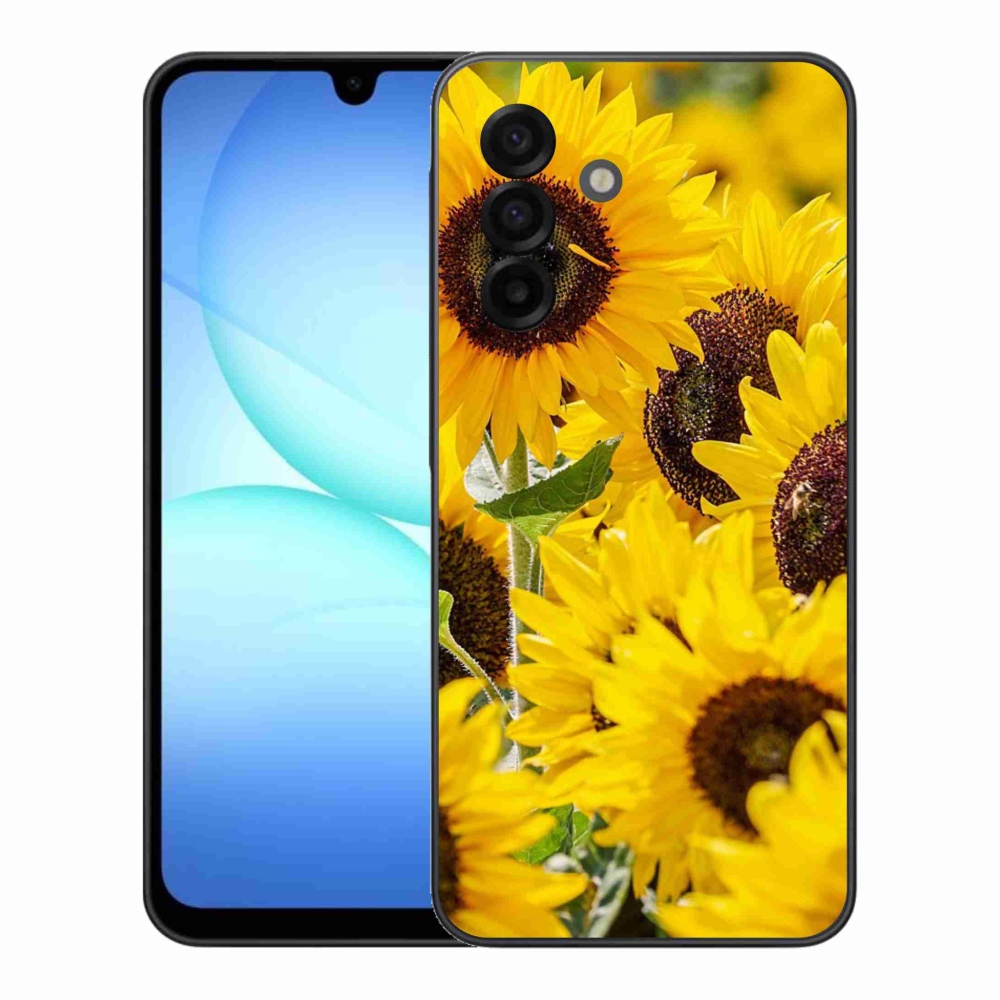 Gelový kryt mmCase na Samsung Galaxy A17 4G/5G - slunečnice