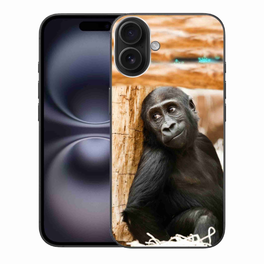 Gelový kryt mmCase na iPhone 16 Plus - gorila