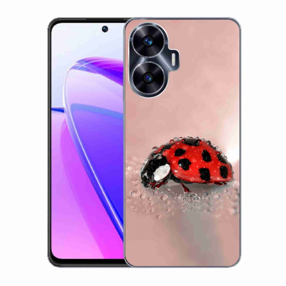 Gelový kryt mmCase na Realme C55 - beruška