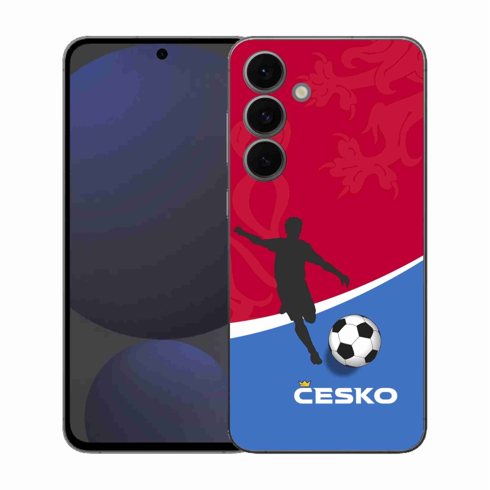 Gelový kryt mmCase na Samsung Galaxy S25 FE - fotbal Česko