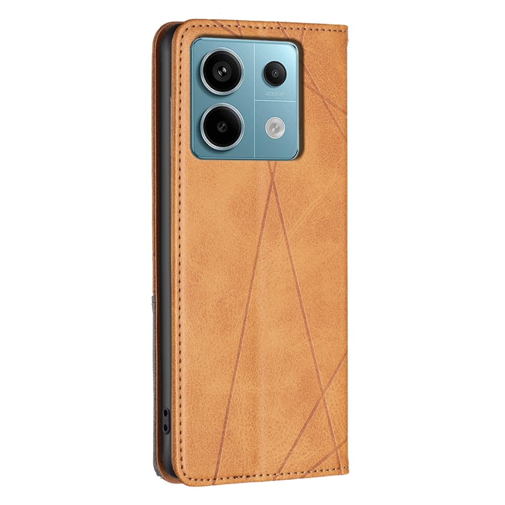 Triangle knížkové pouzdro na Xiaomi Redmi Note 13 Pro 4G/Poco M6 Pro - žluté