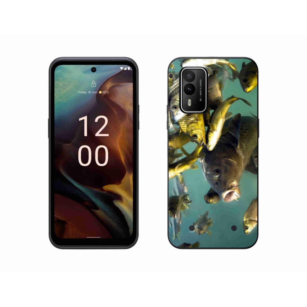 Gelový obal mmCase na Nokia XR21 - hejno ryb