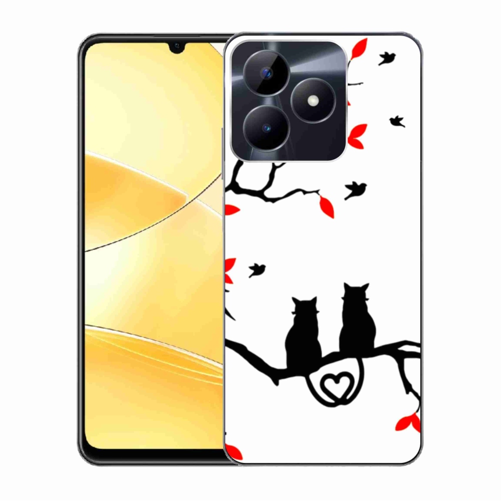 Gelový kryt mmCase na Realme C51/C53 - kočičí láska