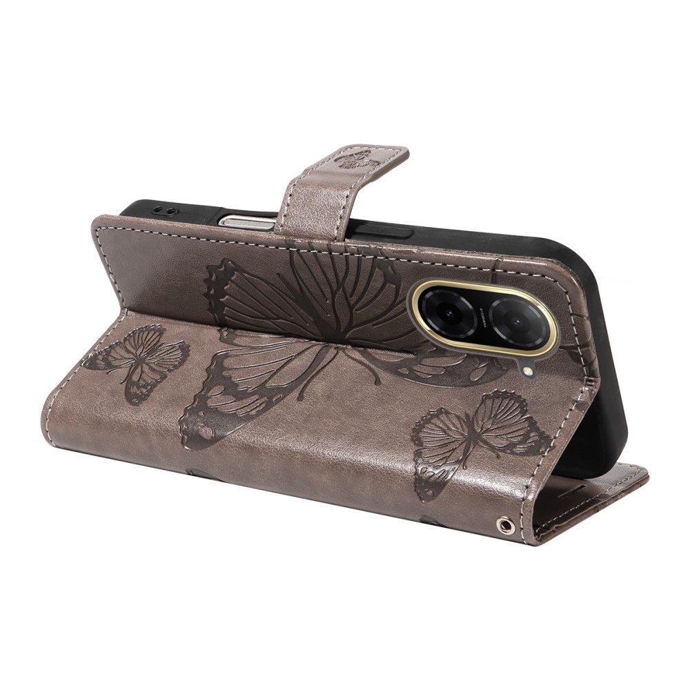 Big Butterfly knížkové pouzdro na Xiaomi Redmi A5 (171.7x77.8x8.3mm) - šedé