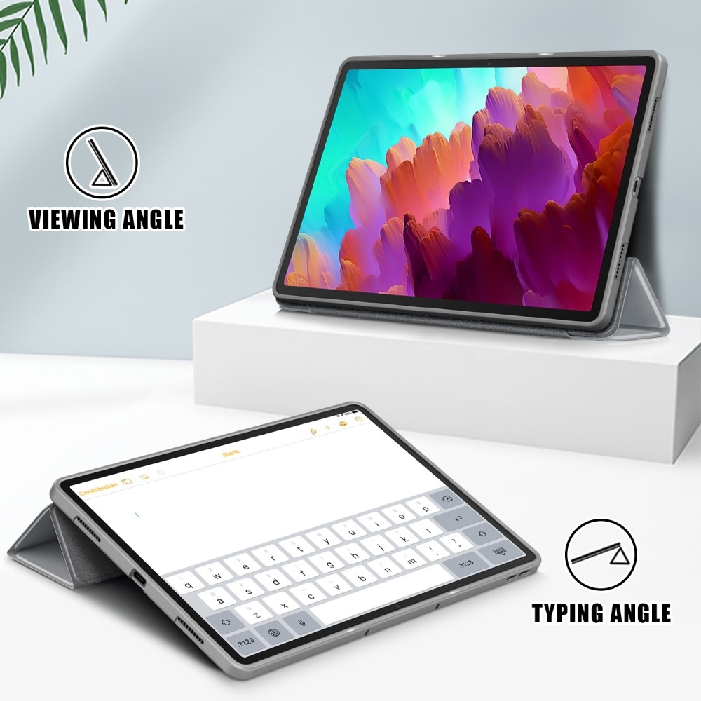 Case chytré zavírací pouzdro na tablet Lenovo Tab P12 - šedé