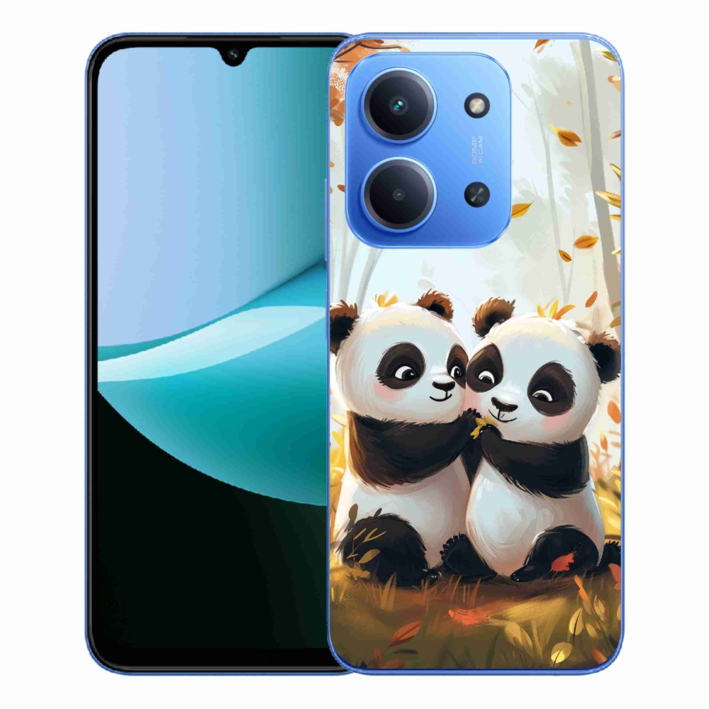 Gelový kryt mmCase na Xiaomi Redmi 15C 4G/5G (173mm) - pandy