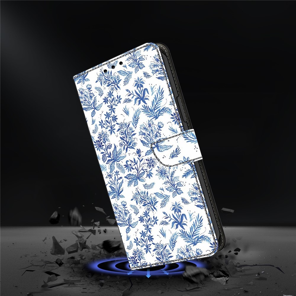 Smooth knížkové pouzdro na Google Pixel 10 Pro/Pixel 10 - modré květiny