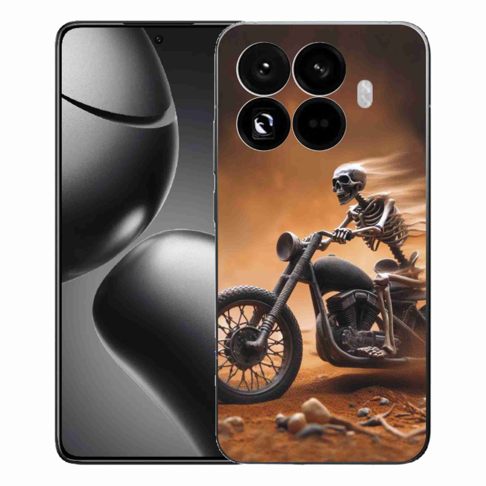 Gelový kryt mmCase na Xiaomi 15T Pro - kostra na motorce