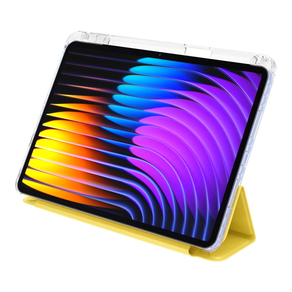 Origami chytré polohovací pouzdro na tablet Xiaomi Pad 7/7 Pro - žluté