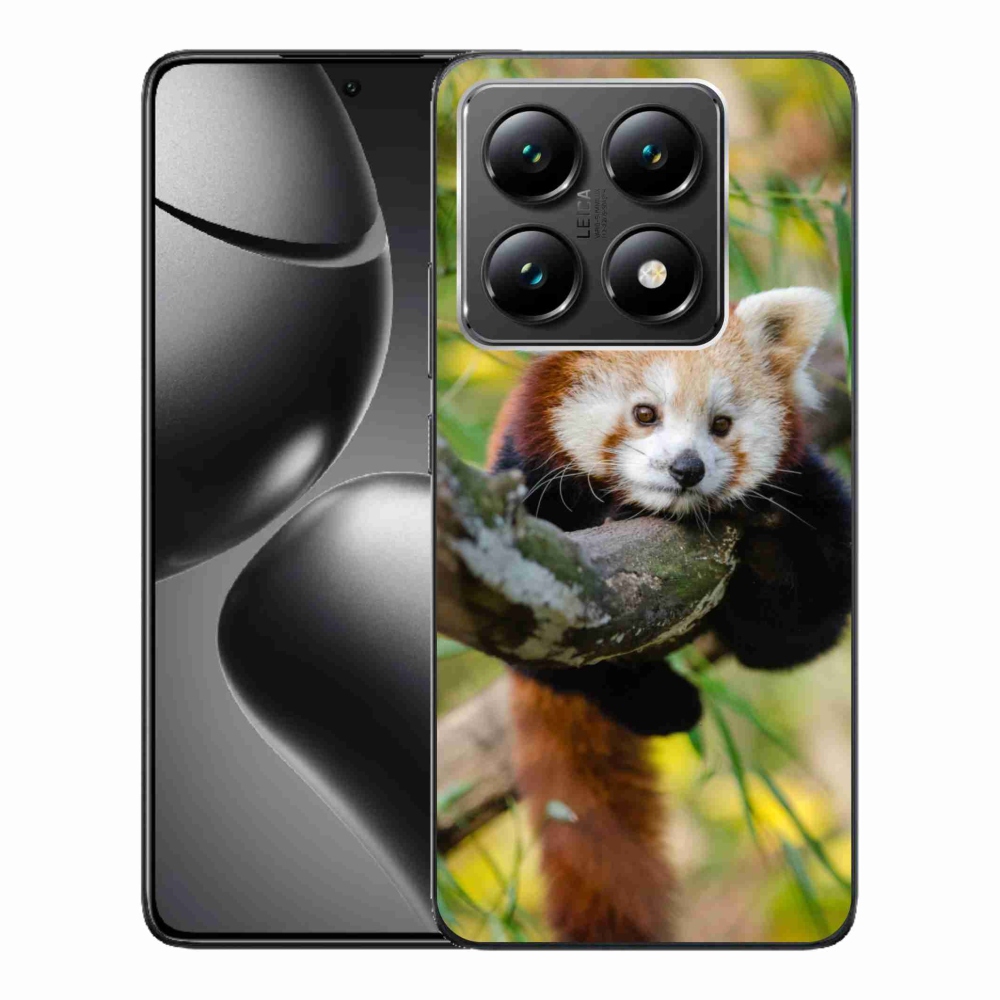 Gelový kryt mmCase na Xiaomi 14T - panda červená