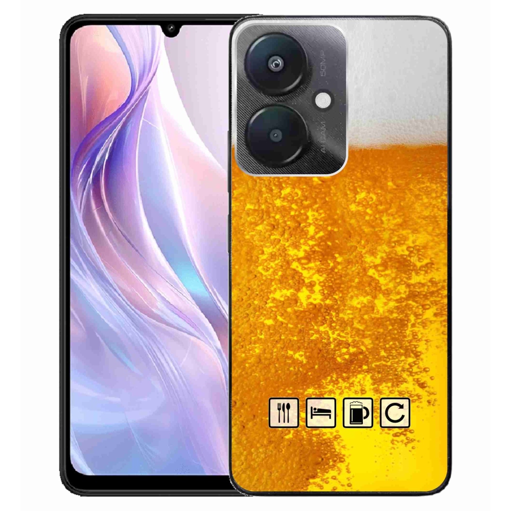 Gelový kryt mmCase na Xiaomi Redmi 13C 5G  - pivní motiv 3