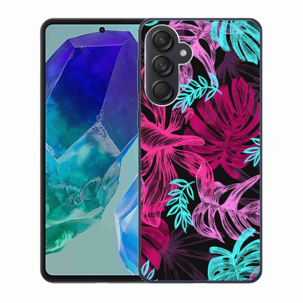 Gelový kryt mmCase na Samsung Galaxy M55 5G - květiny 1