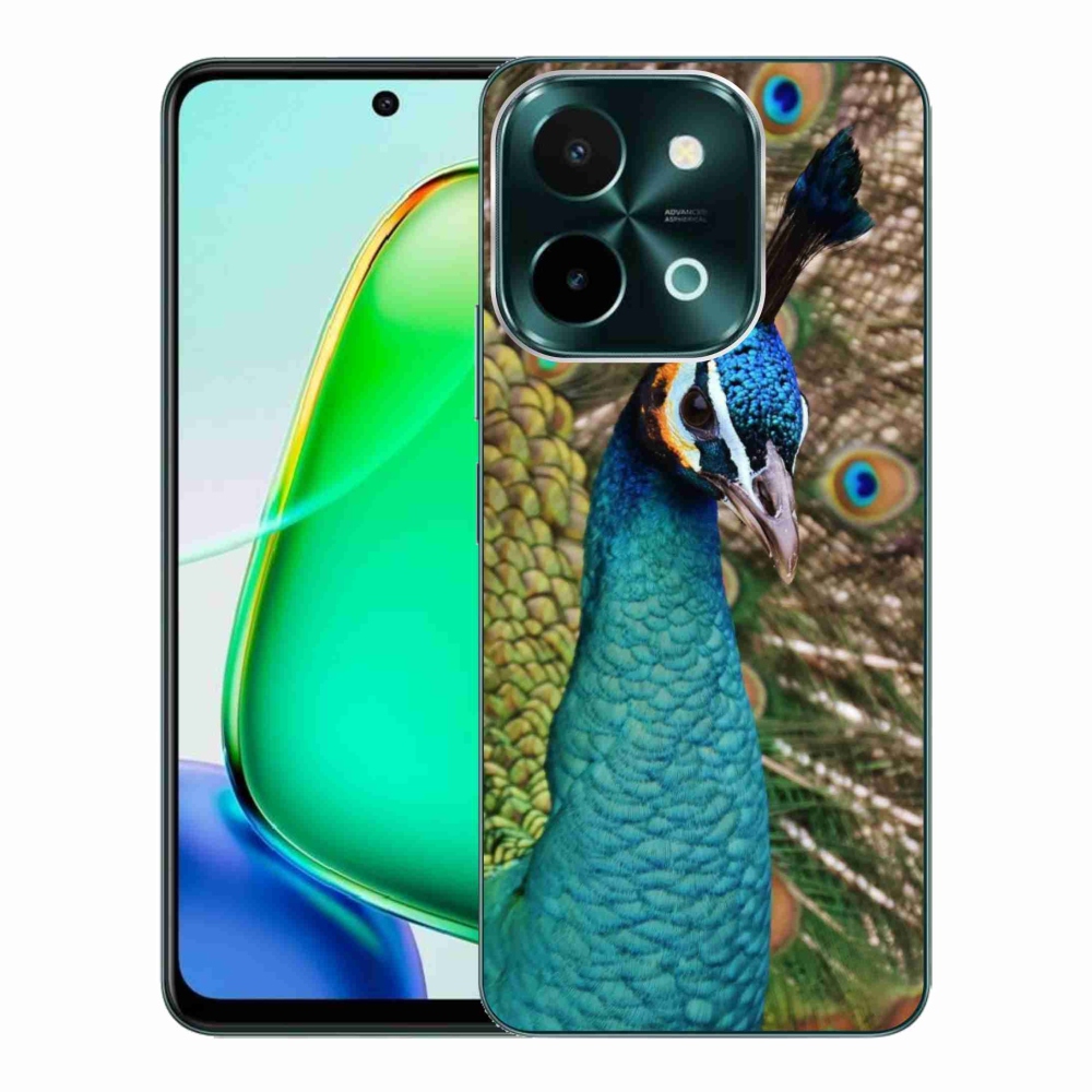 Gelový kryt mmCase na Vivo Y28 - páv