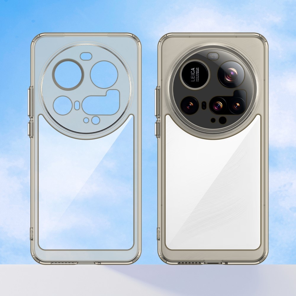 Gelový obal s pevnými zády na Xiaomi 15 Ultra - šedý