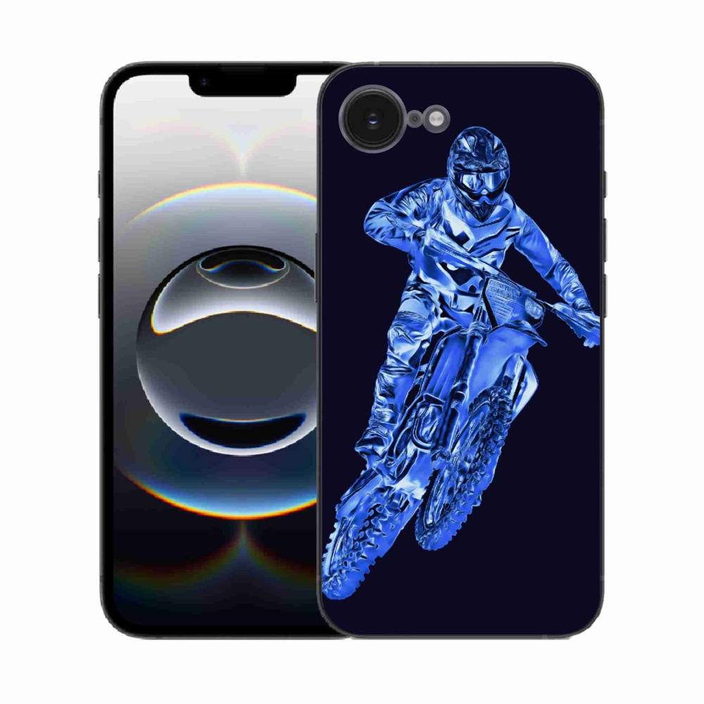 Gelový kryt mmCase na iPhone 16e - motocross 1