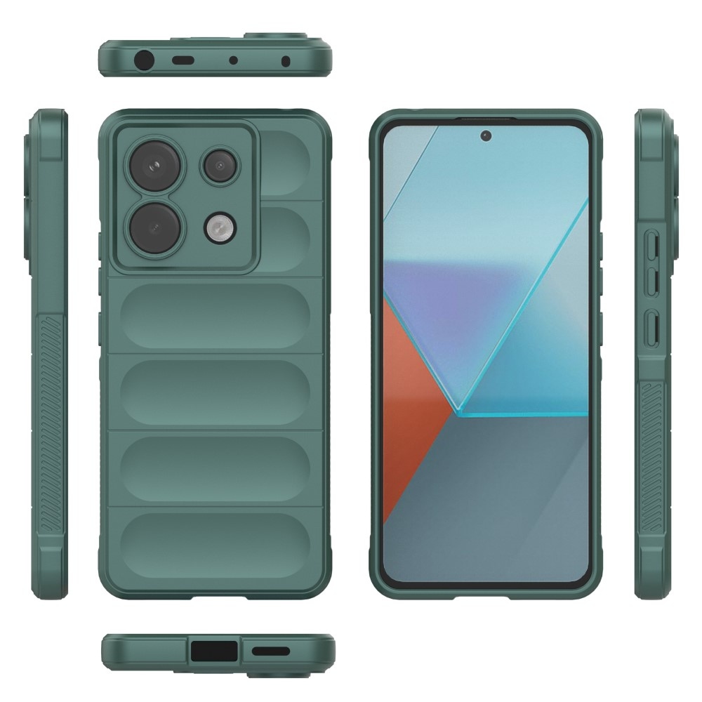 Rugg odolný gelový obal na Xiaomi Redmi Note 13 Pro 5G/Poco X6 5G - zelený