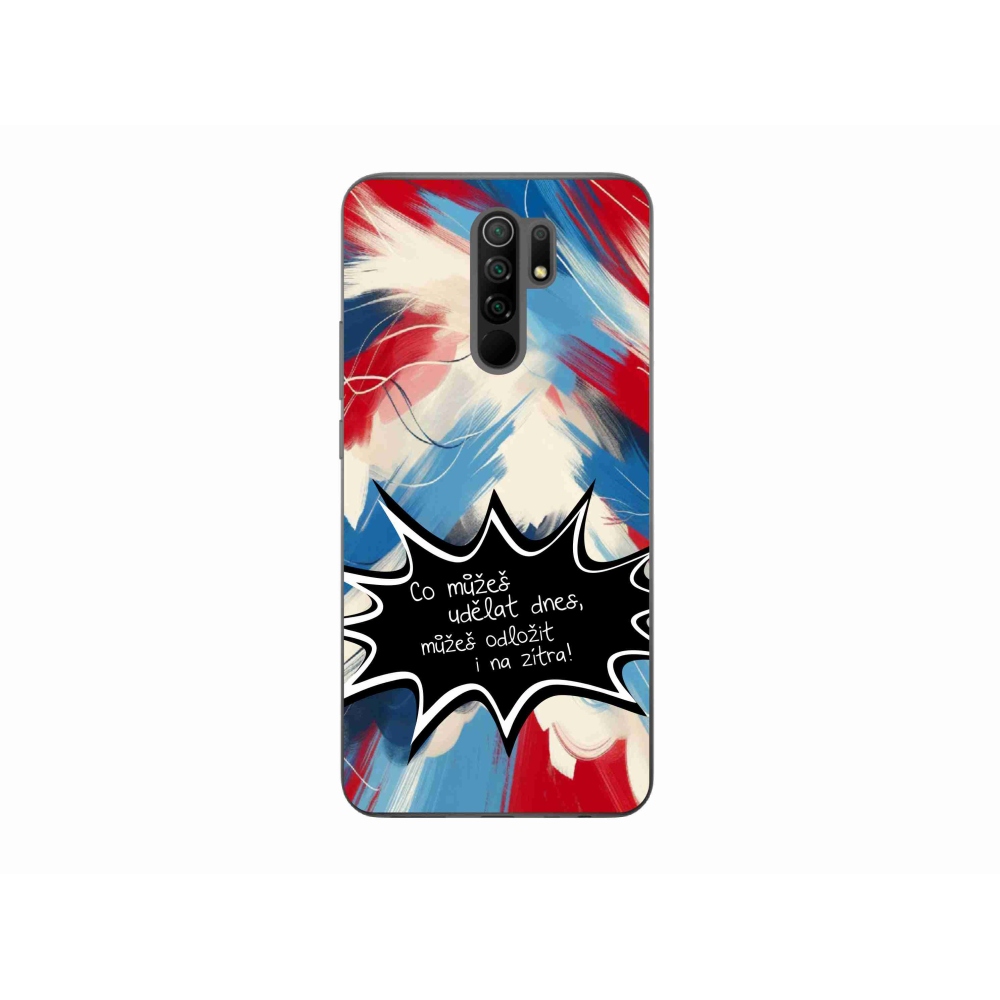 Gelový kryt mmCase na Xiaomi Redmi 9 - vtipný text 9 černé pozadí