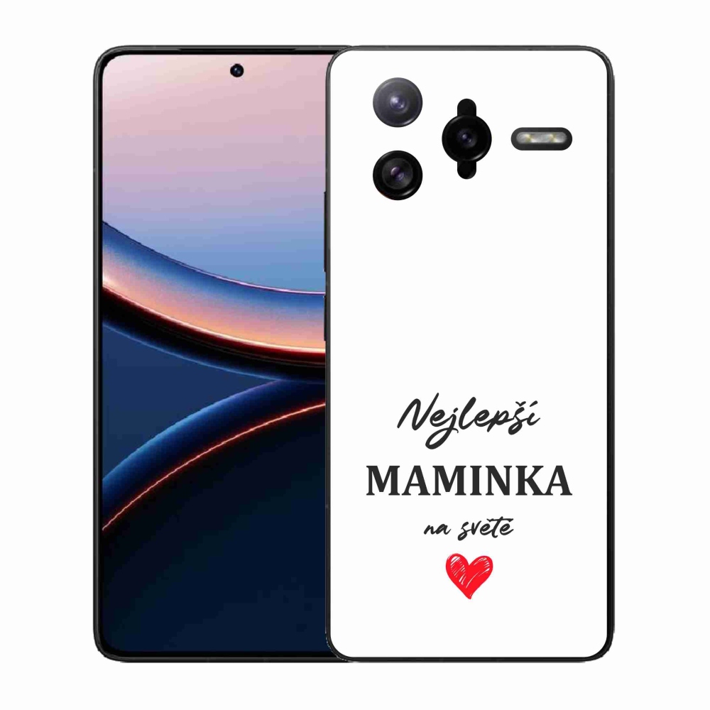 Gelový kryt mmCase na Xiaomi Poco F7 Ultra - nejlepší maminka 1 bílé pozadí