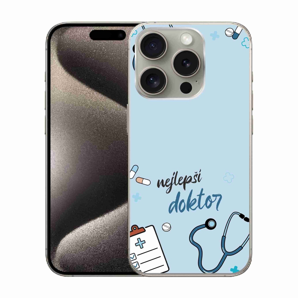 Gelový kryt mmCase na iPhone 15 Pro - nejlepší doktor