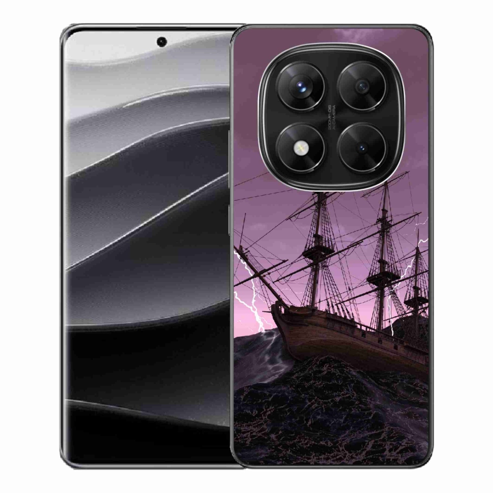 Gelový kryt mmCase na Xiaomi Redmi Note 14 Pro 5G/Poco X7 5G - loď v bouři