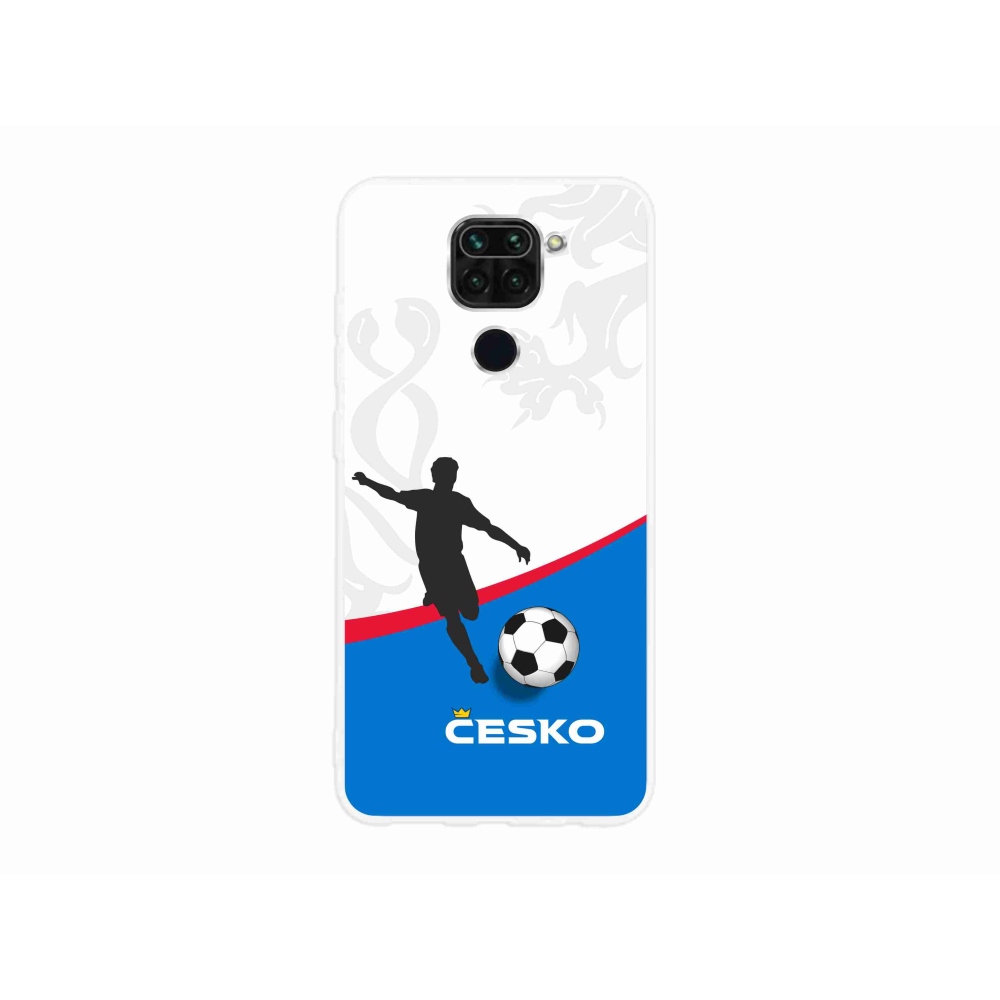 Gelový kryt mmCase na Xiaomi Redmi Note 9 - fotbal Česko 1