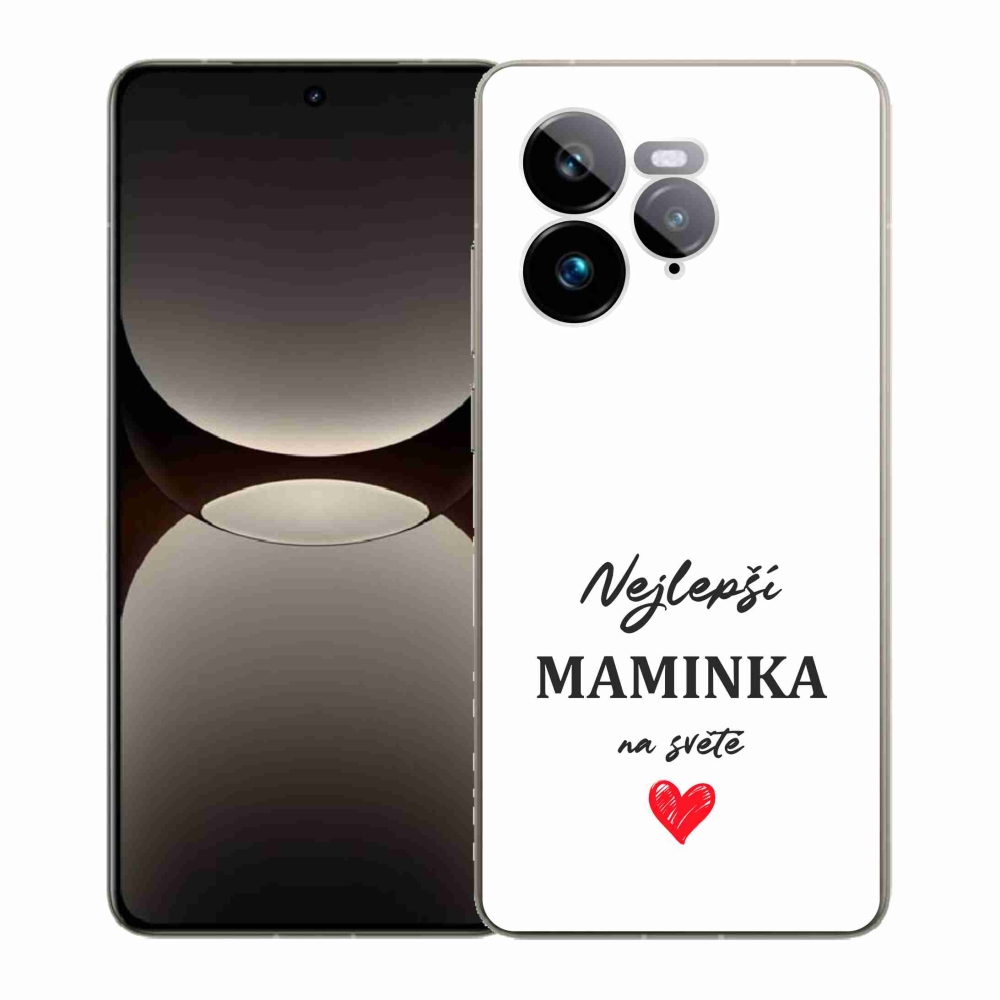 Gelový kryt mmCase na Realme GT 7 Pro 5G - nejlepší maminka 1 bílé pozadí