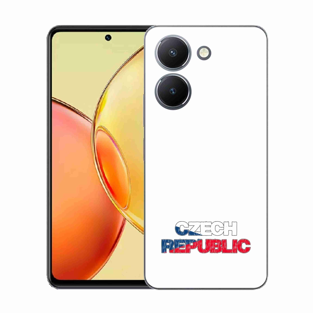 Gelový kryt mmCase na Vivo Y36 - Czech Republic bílé pozadí