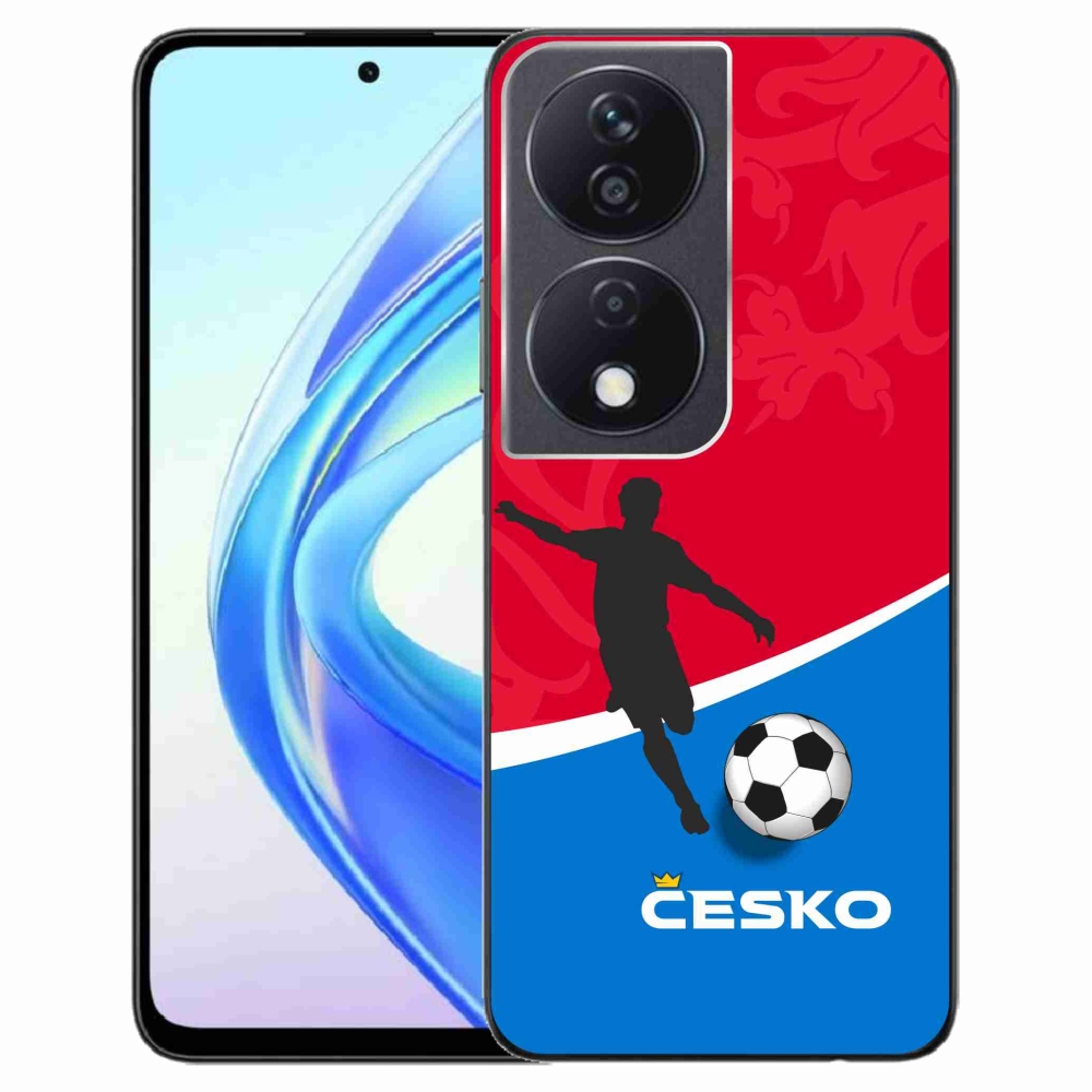 Gelový kryt mmCase na Honor X7b/Honor 90 Smart - fotbal Česko