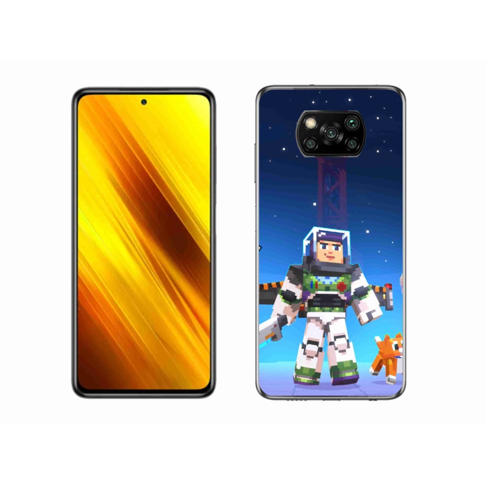 Gelový kryt mmCase na Xiaomi Poco X3 - minecraft 2
