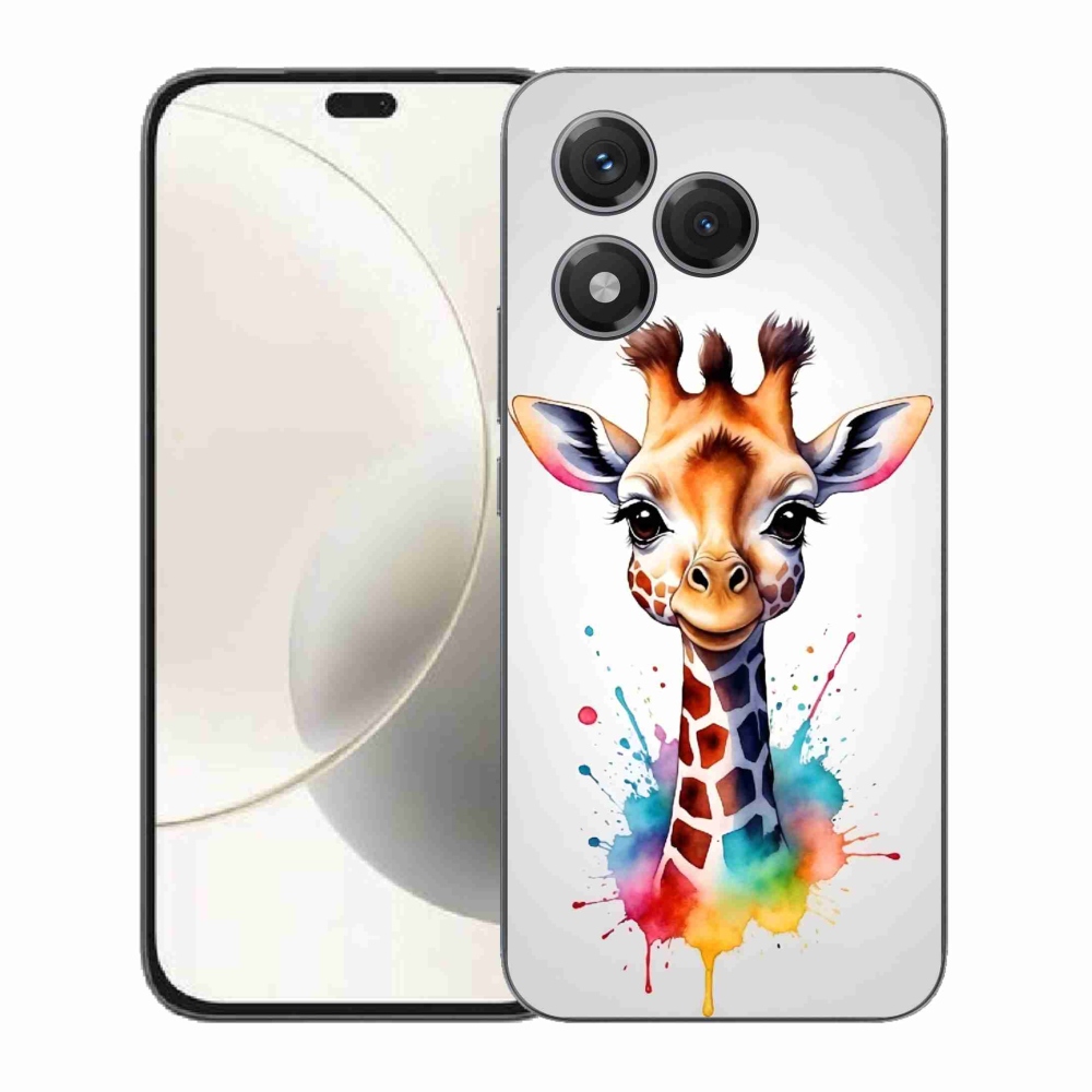 Gelový kryt mmCase na Honor 400 Lite - žirafa 1