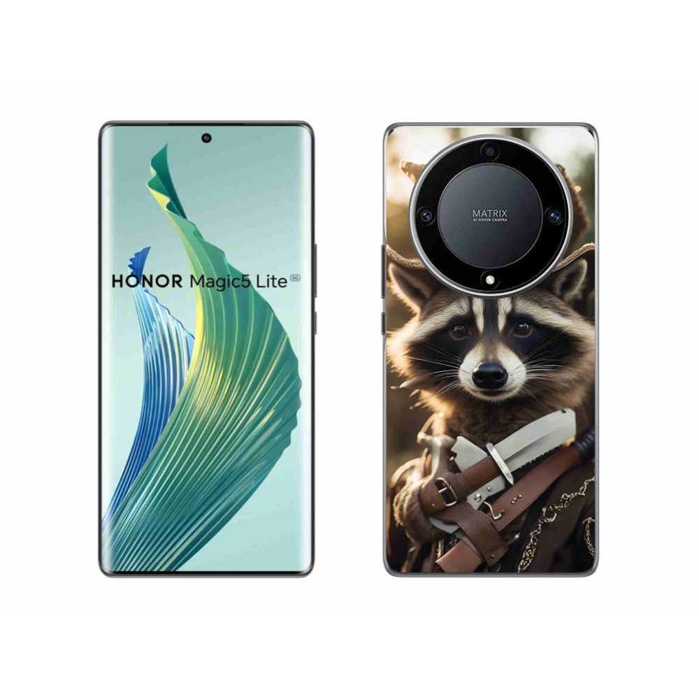 Gelový kryt mmCase na Honor Magic 5 Lite 5G - mýval v uniformě
